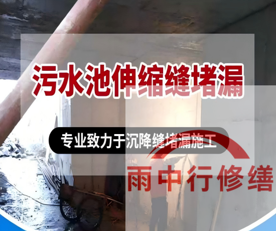 丰台某污水处理厂钢筋混凝土池堵漏案例